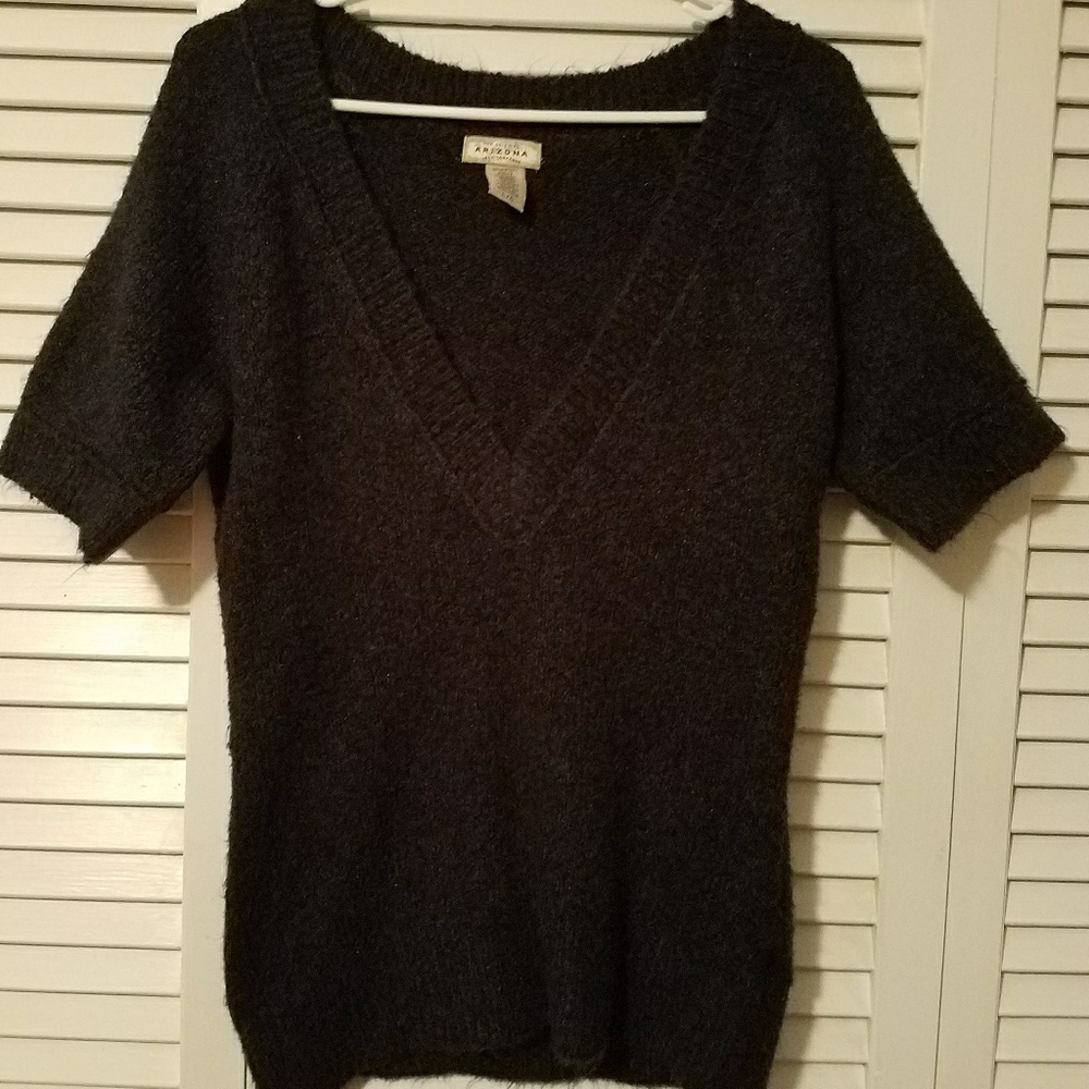 Blue black sparkly sweater
